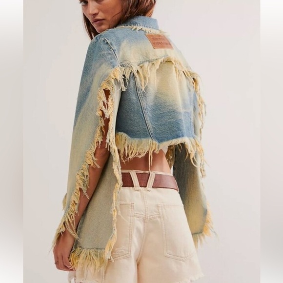 Free people KSENIA SCHNAIDER
MONSTER JACKET WITH RUST WASH - DENIM JACKET large - Picture 1 of 8